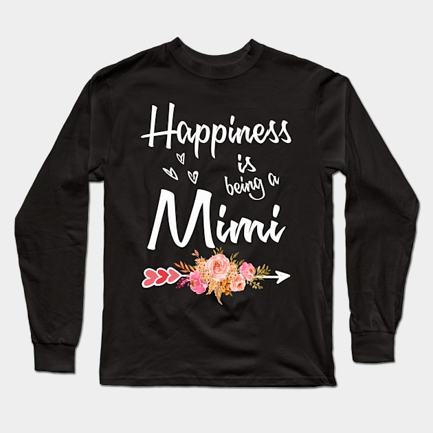 mothers day happiness is being a mimi Long Sleeve T-Shirt by Bagshaw Gravity